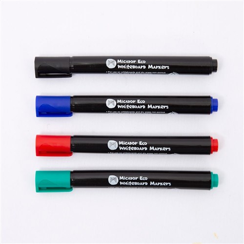 ZMIMMAWBECO4 Micador Eco Whiteboard Marker Asst Kookaburra