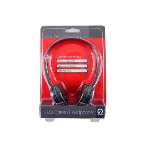 Shintaro Kids Stereo Headphone Volume Limited Black