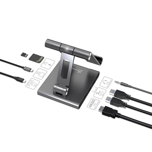 j5create Multi-Angle Stand Docking Station -iPad, Tablets