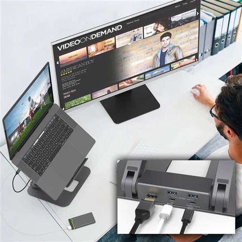 j5create Multi-Angle Single 4K HDMI Docking Laptop Stand