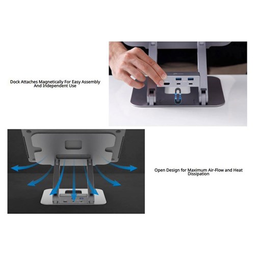 j5create Multi-Angle Single 4K HDMI Docking Laptop Stand