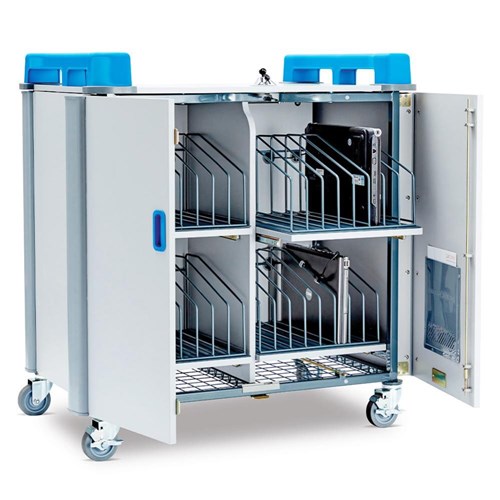 LapCabby 32 Vertical Mobile Device Charging Trolley