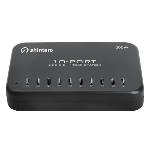 Shintaro 10 Port USB-C Intelligent Charger 200W