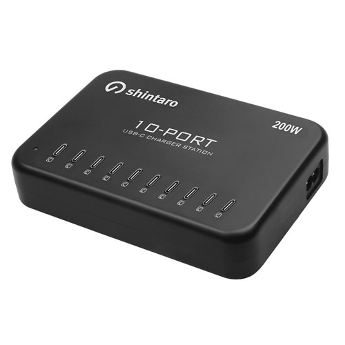 Shintaro 10 Port USB-C Intelligent Charger 200W