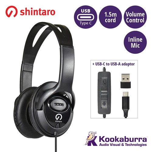 Shintaro USB-C Headset with Inline Mic