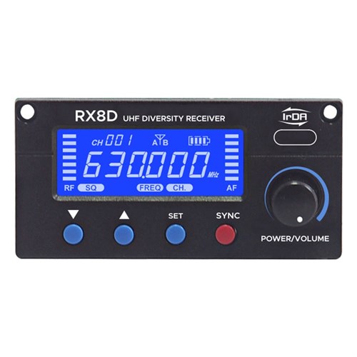 IrDA 100 Channel Selectable Diversity UHF Receiver Module
