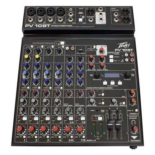 Peavey Compact Mixer 4 Line Inputs, 2 Stereo inputs w BT