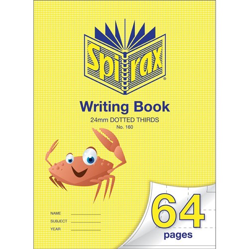 ZPE56160 Spirax Writing Book 335x240mm 24mm Dotted Thirds 64 pg