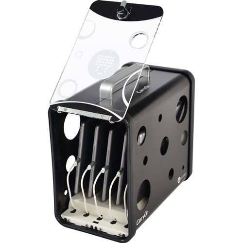 PC Locs CarryOn Mobile Tablet Charge & Store 5 Bay Black
