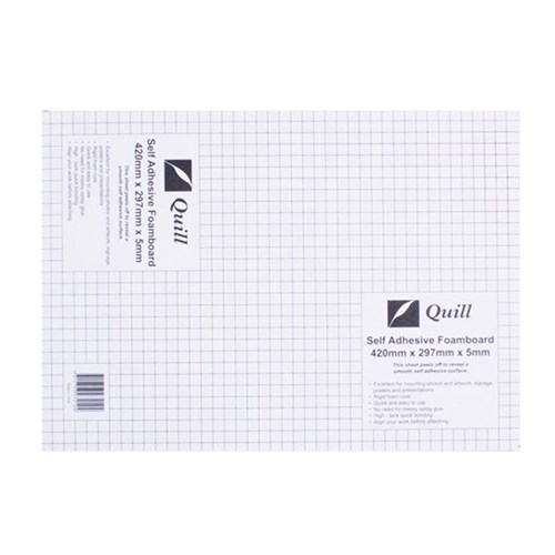 ZQU97212 Foam Board A3 Self Adhesive White Kookaburra Educational