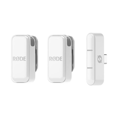 RODE Ultra-compact Wireless Mic for USB-C Smartphones- Wht