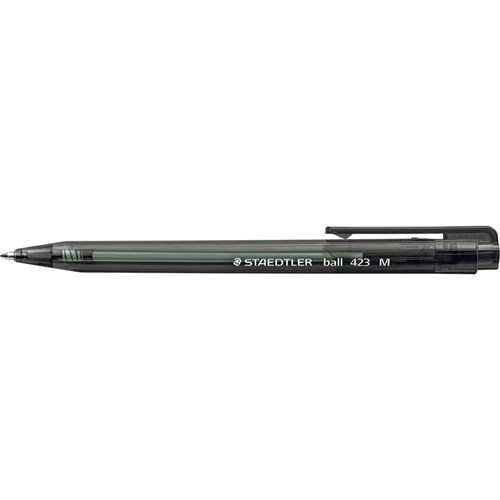 ZSD423M9EA STAEDTLER 423 Triangular Retractable Ballpen Med Black