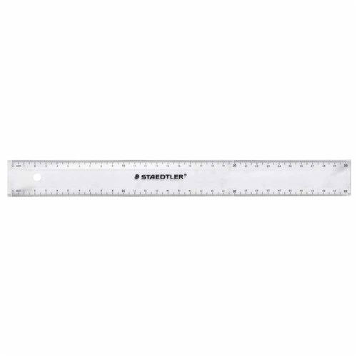 Zsd562 300 Pb Staedtler Clear Plastic Ruler 30cm Kookaburra