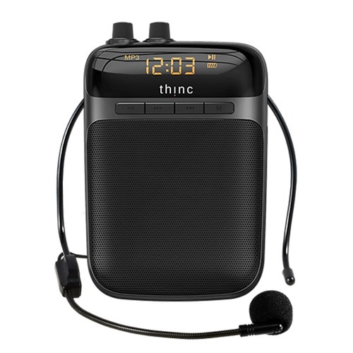 Thinc Voice Amplifier with Wired Microphone - Black