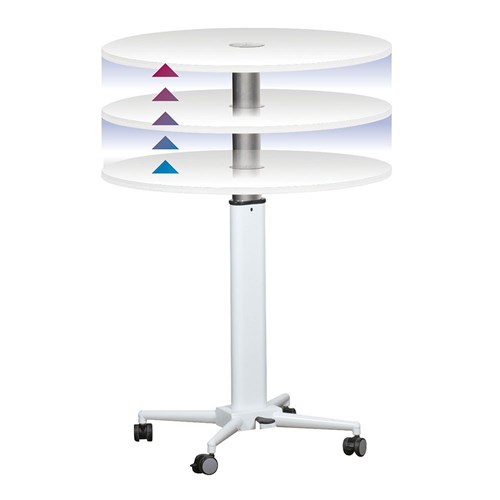 Visionchart Breakroom Table Height Adjust + Top 80cm