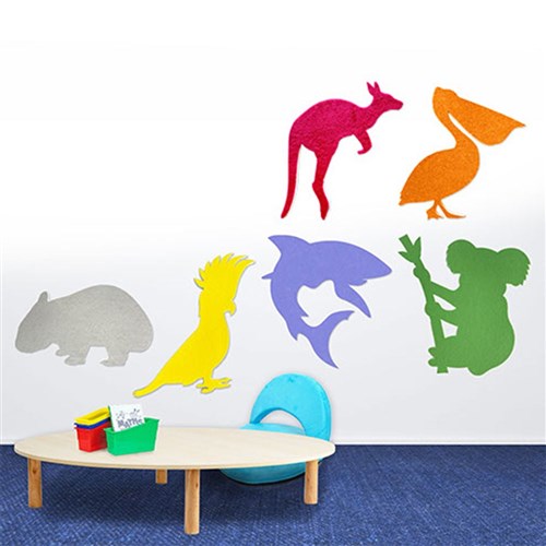 Visionchart Acoustic Pinnable Tiles Australian Animals