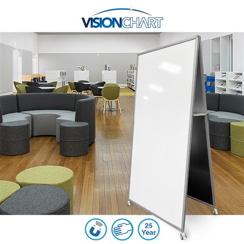 Visionchart Alpha AD1 Mobile Whiteboard 1800 x 900mm
