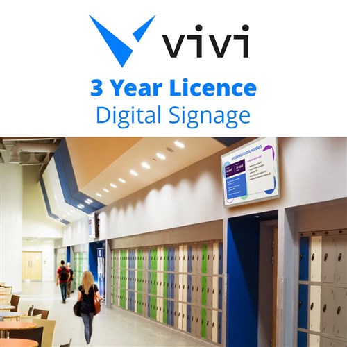 Vivi Pro Screen Share, Digital Signage & Alerts Licence - 3YR
