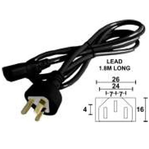 AC Power Lead IEC 1.8m Black