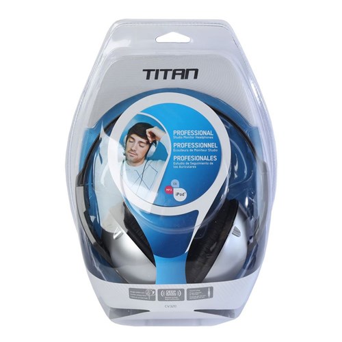 Titan DJ Style Headphones Deluxe Closed Ear-Cup Design