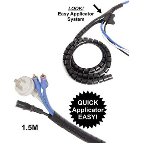 CABAC Easy Wrap Cable Tidy 16mm x 1.5m