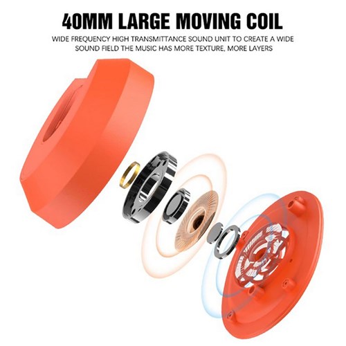 L850-BK Bluetooth 5.1 Foldable Over-Ear Headset - Black