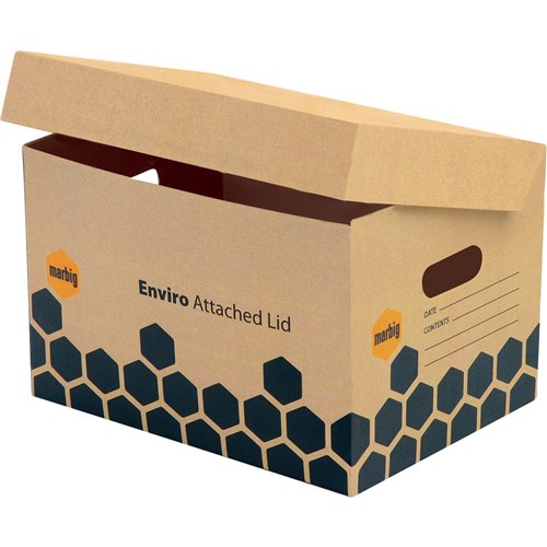 ZAC80022E Marbig Enviro Archive Box with Attached Lid Kookaburra