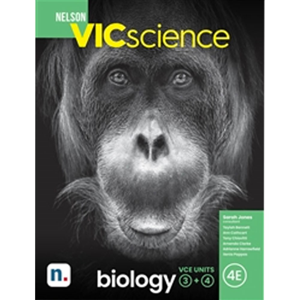 9780170452533 Nelson Biology VCE Units 34 Student Book + Digital