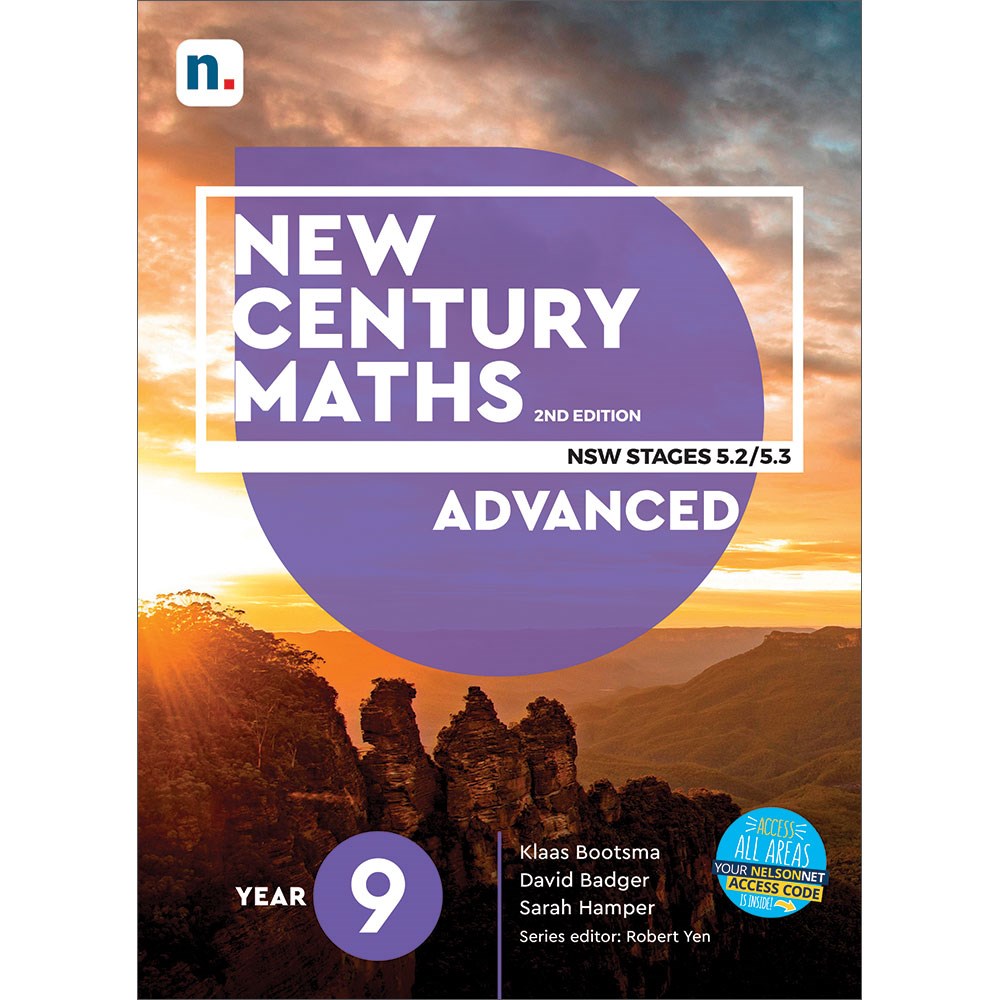 9780170453325 New Century Maths 9 5.2/5.3 AC NSW Student Book + Codes Kookaburra Educational