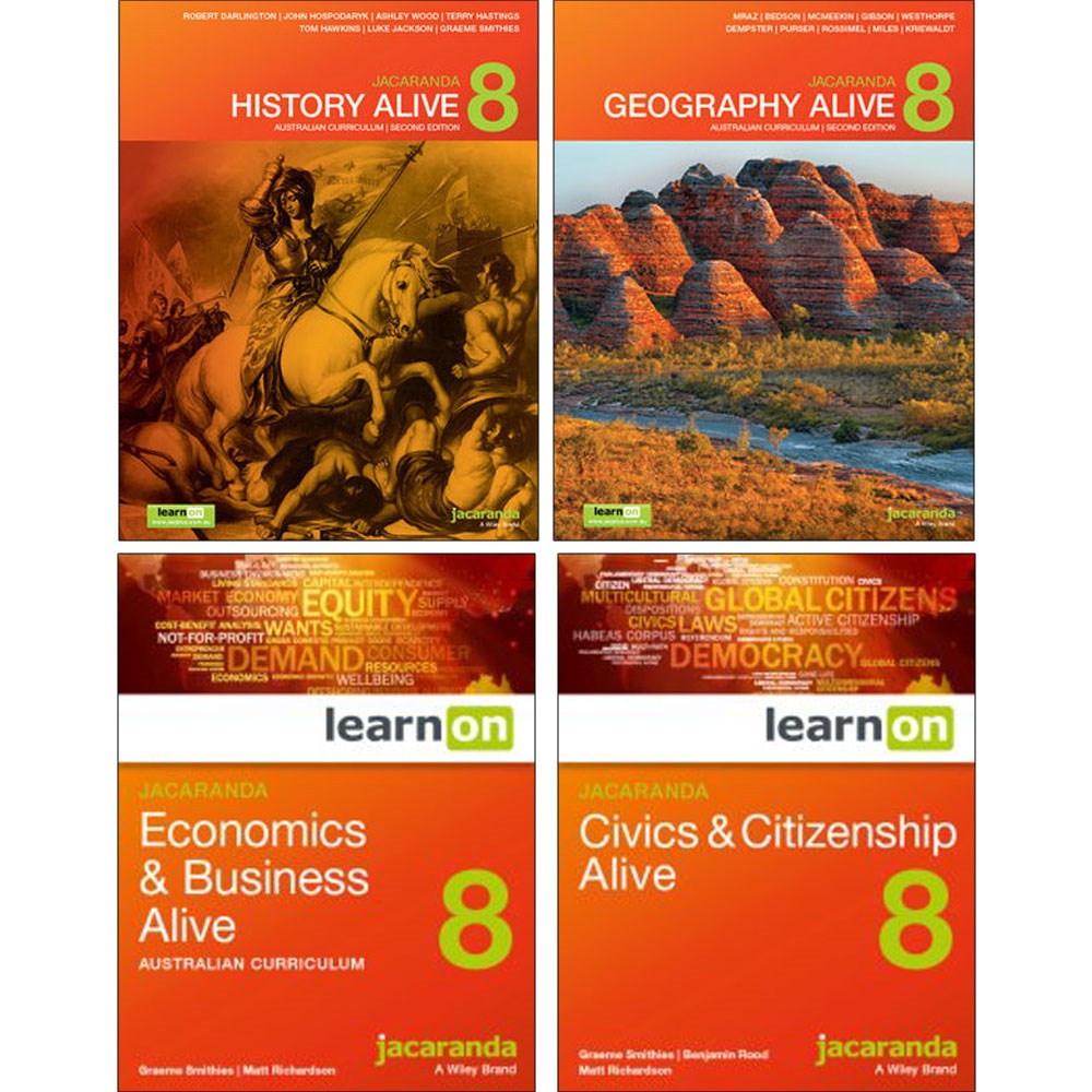 9780730365600 Jacaranda Humanities Alive 8 AC learnON + Print