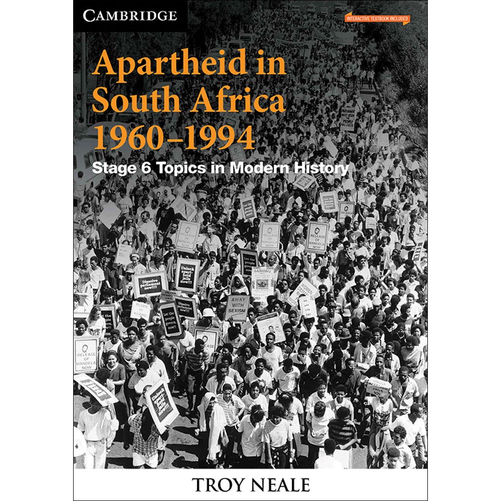 9781108709361 Apartheid in South Africa 1960 1994 Print +Digital