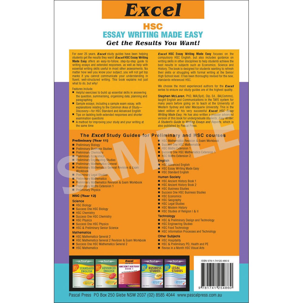 Excel hsc essay writing made easy