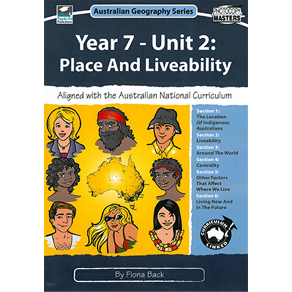 9781863978828 Australian Geography 7 Unit 2 Place and Liveability