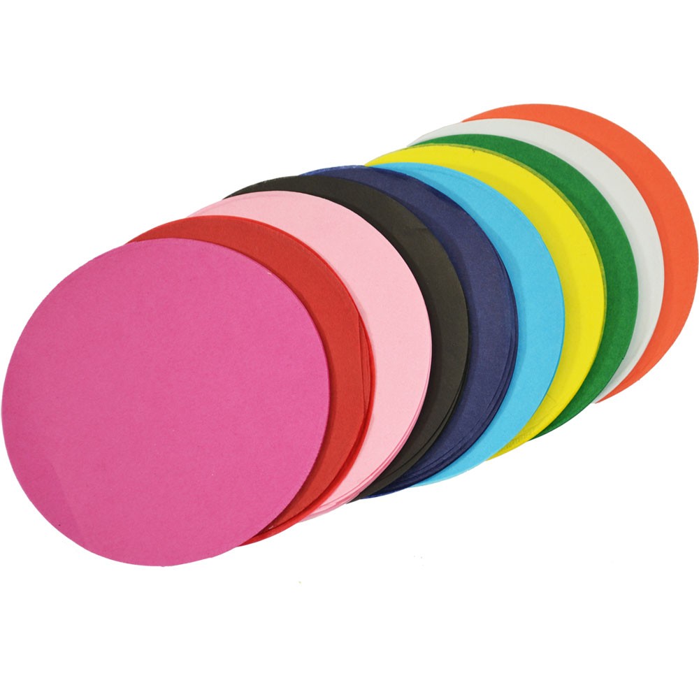 ZAPTC120 Tissue Paper Circles 120mm Double Sided Asst Kookaburra