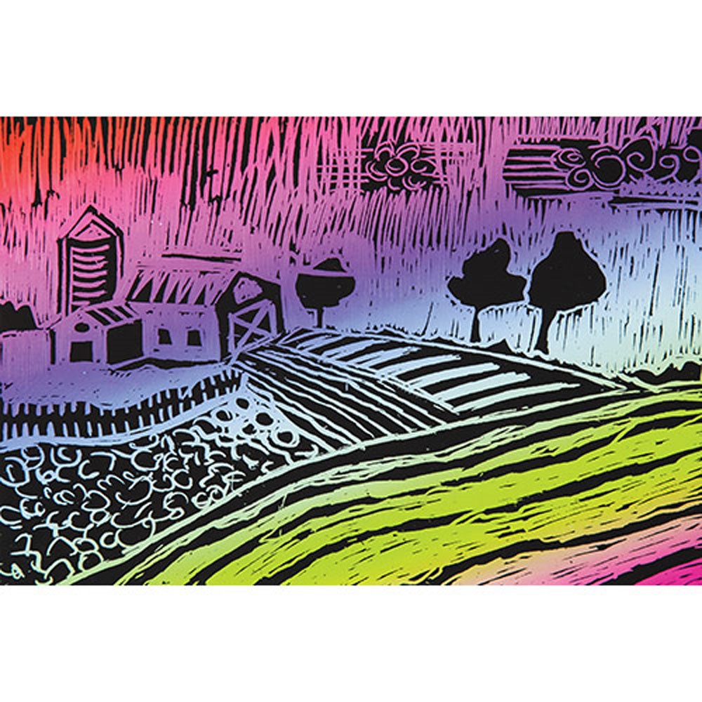 ZCRSA028 Postcard Size Scratch Cards Kookaburra Educational