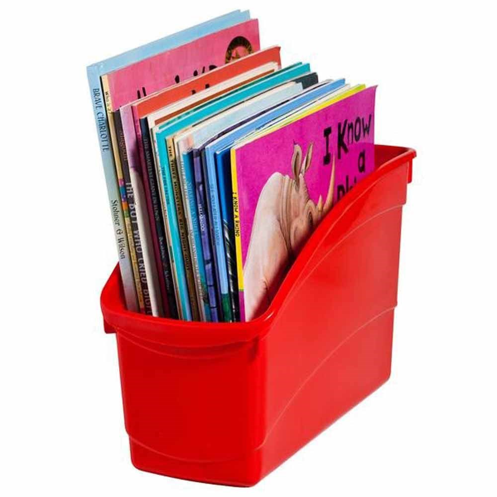 ZERERPBTRD Plastic Book Tub Red, 100W x 267D x 190H mm Kookaburra