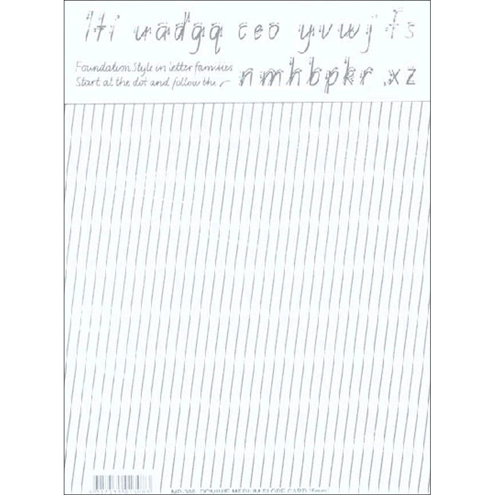 ZESMP308 - Writing Slope Cards - Middle Primary / 5mm