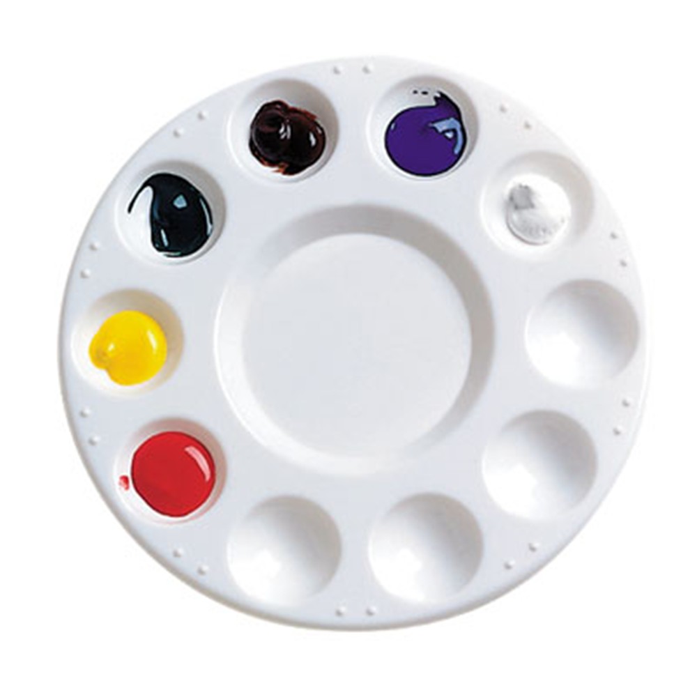 ZJA0288030 Paint Palette 10 Well Round Plastic Kookaburra