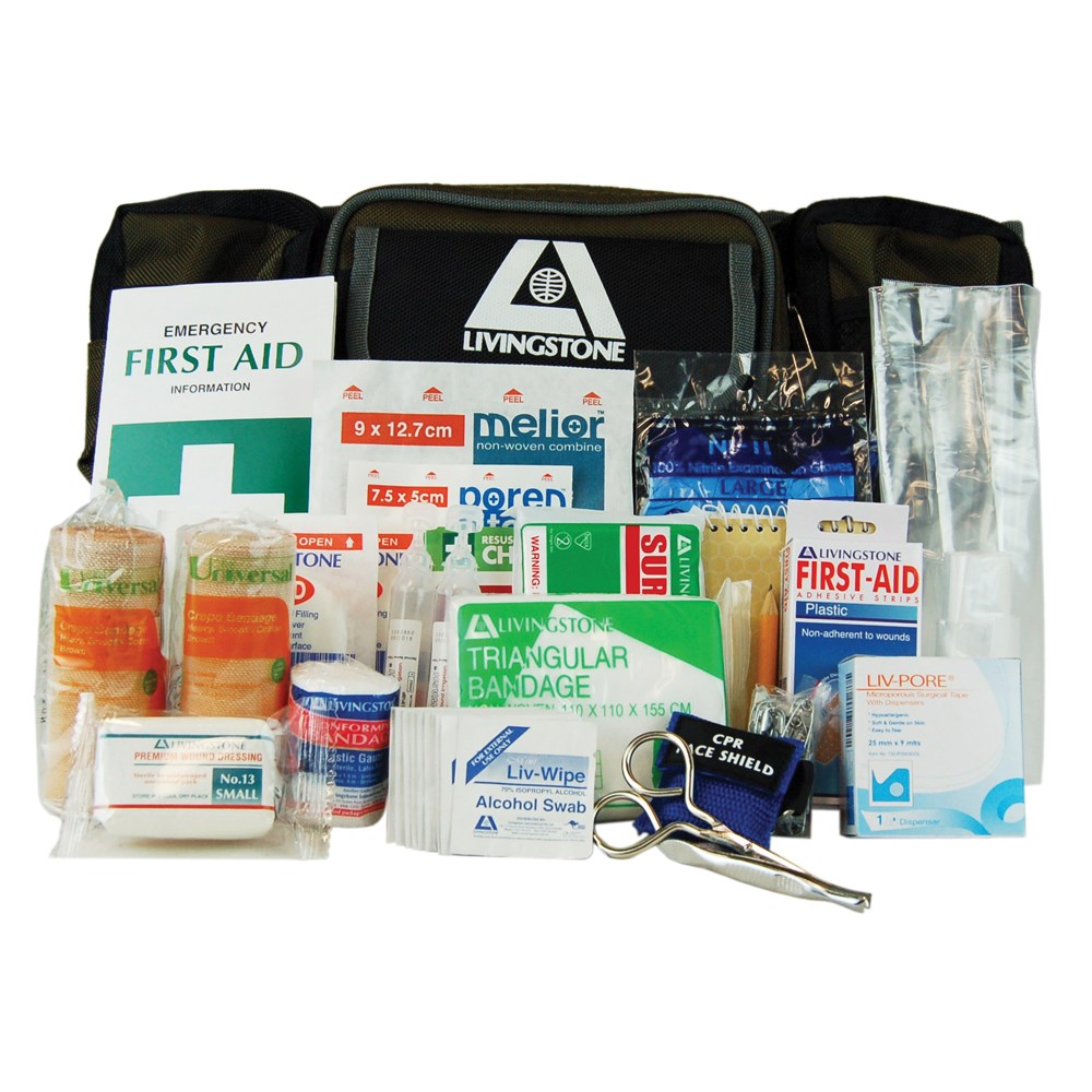 ZLVFAKCONPERSPO Livingstone Personal Sports First Aid Kit in Bum Bag