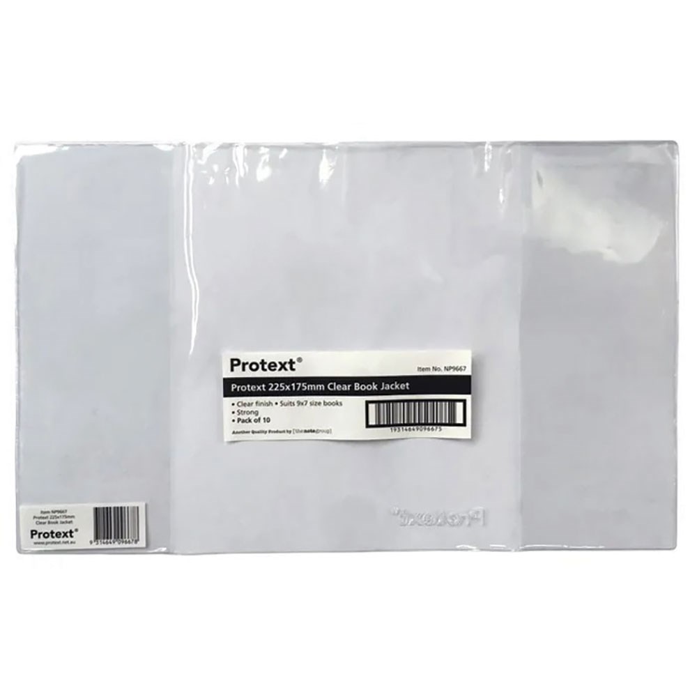 ZNPNP9667 Protext Book Jacket 225x175mm Clear Kookaburra Educational Resources one of