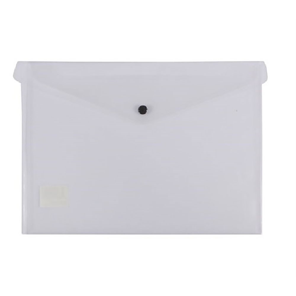 ZQU28600 Foldermate Document Wallet A3 Push Button Clear Kookaburra