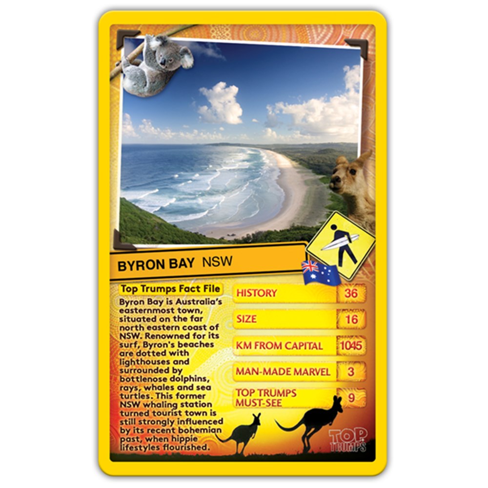 ZWM017251 Top Trumps Card Game Australia Top 30 Things to See