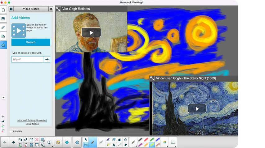 Teacher using SMART Notebook software on SMART Board